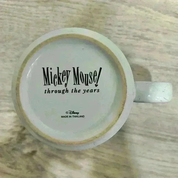 Vintage Retired Disney Mickey Mouse Through Years Ceramic Coffee Cup Mug 12oz - Picture 6 of 9